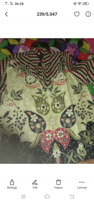 Parang Lindu Hijau Kemeja Batik Pria Katun Primisima Full Furing