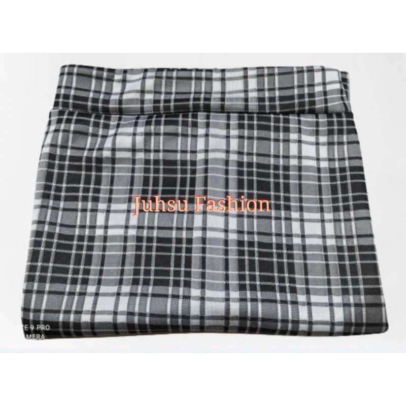 COD Rok Span Tartan Panjang Jumbo / Rok Motif Kotak / Rok Tartan Korean Style