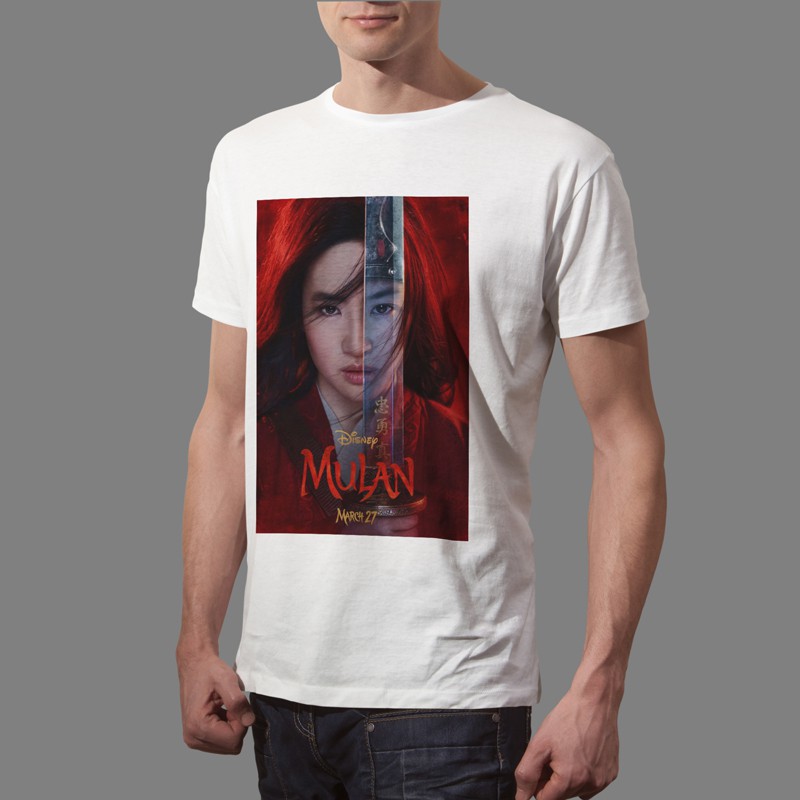 Kaos Mulan Tshirt Casual Bahan Katun Unisex T-Shirt