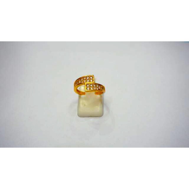 Cincin Fashion Wanita Lapis Emas