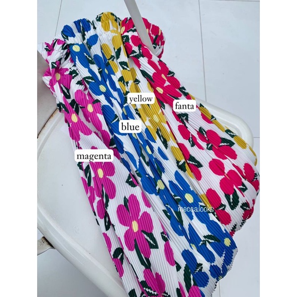 Camille Pants | Celana Panjang Plisket | Celana Lidi | Celana Motif | Kulot Plisket | Kulot Lidi | K