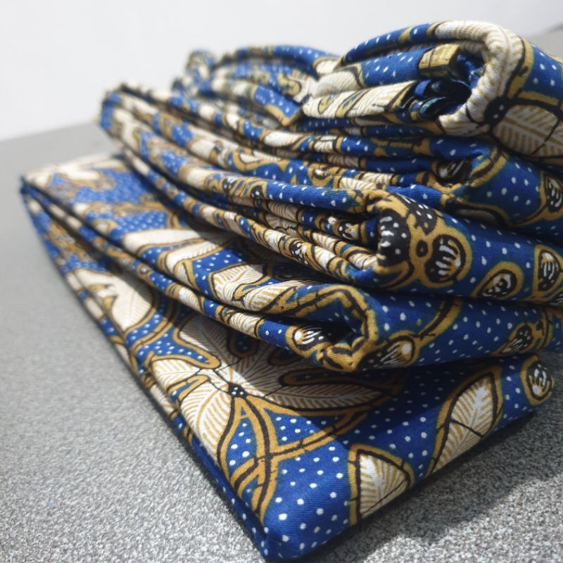 Kain Banyumas Batik Biru Manis / Kain Bahan Motif Banyumasan Mori Prima