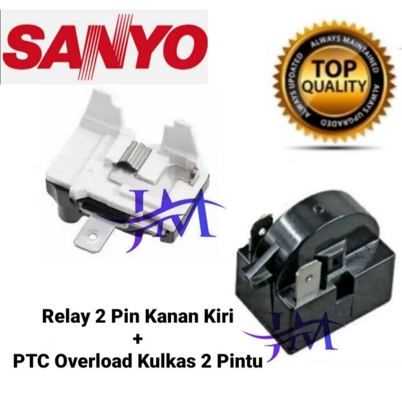 Relay Overload Kulkas SANYO 2 Pintu