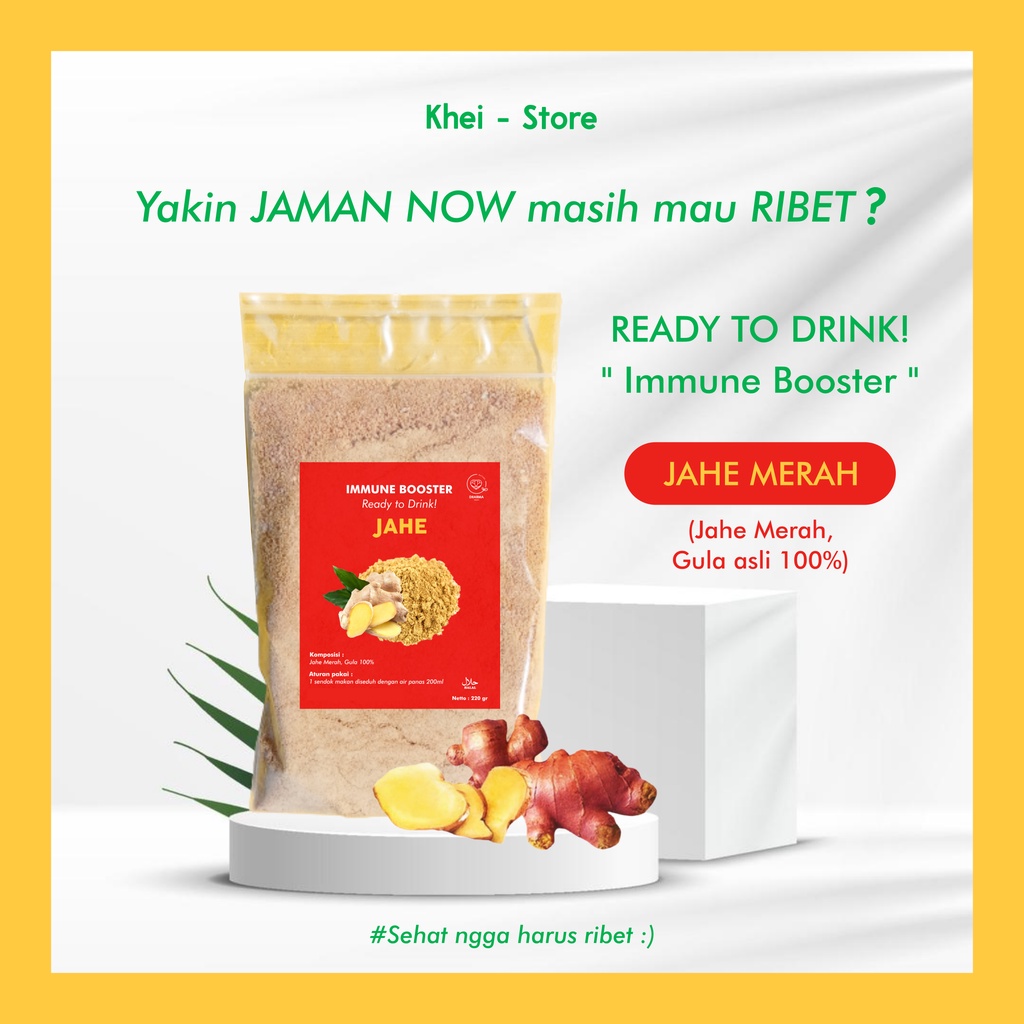 

JAHE MERAH BUBUK (JAHE MERAH, GULA ASLI) |Minuman Herbal |Obat Corona |Immune Booster | Jamu