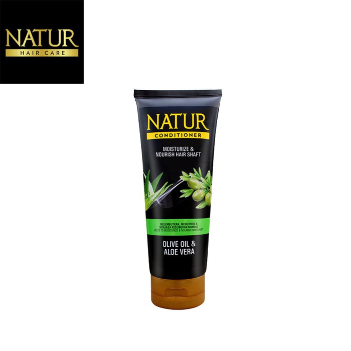 NATUR CONDITIONER OLIVE OIL N ALOE VERA 165ML ORIGINAL BPOM - CONDITIONER NATUR ALOE VERA