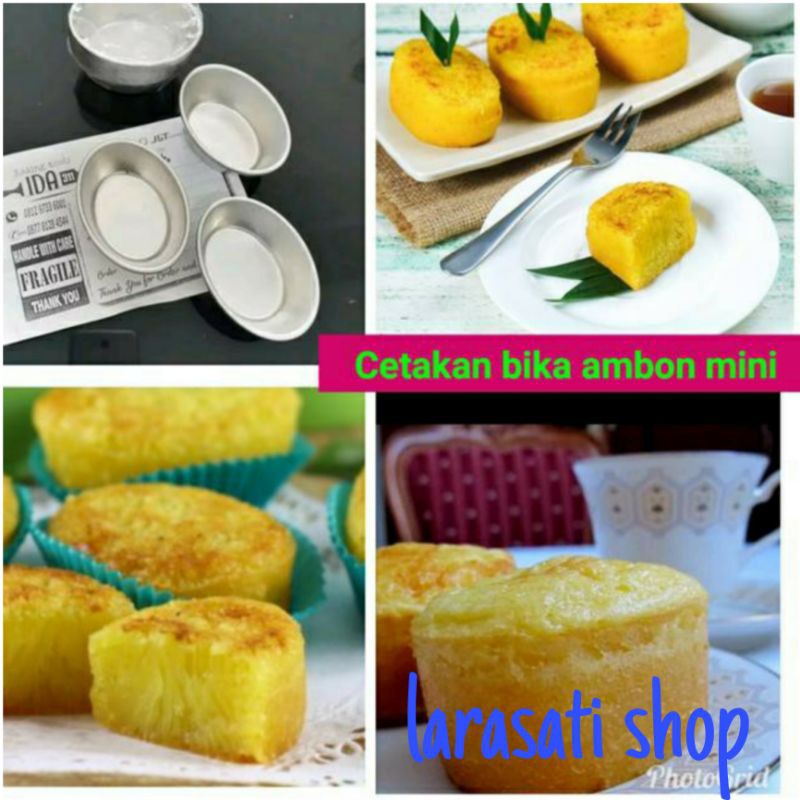 Cetakan /Loyang Bika Ambon Oval 10 Pcs