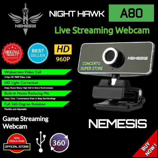 Webcam NYK A80 [Ready] NEW