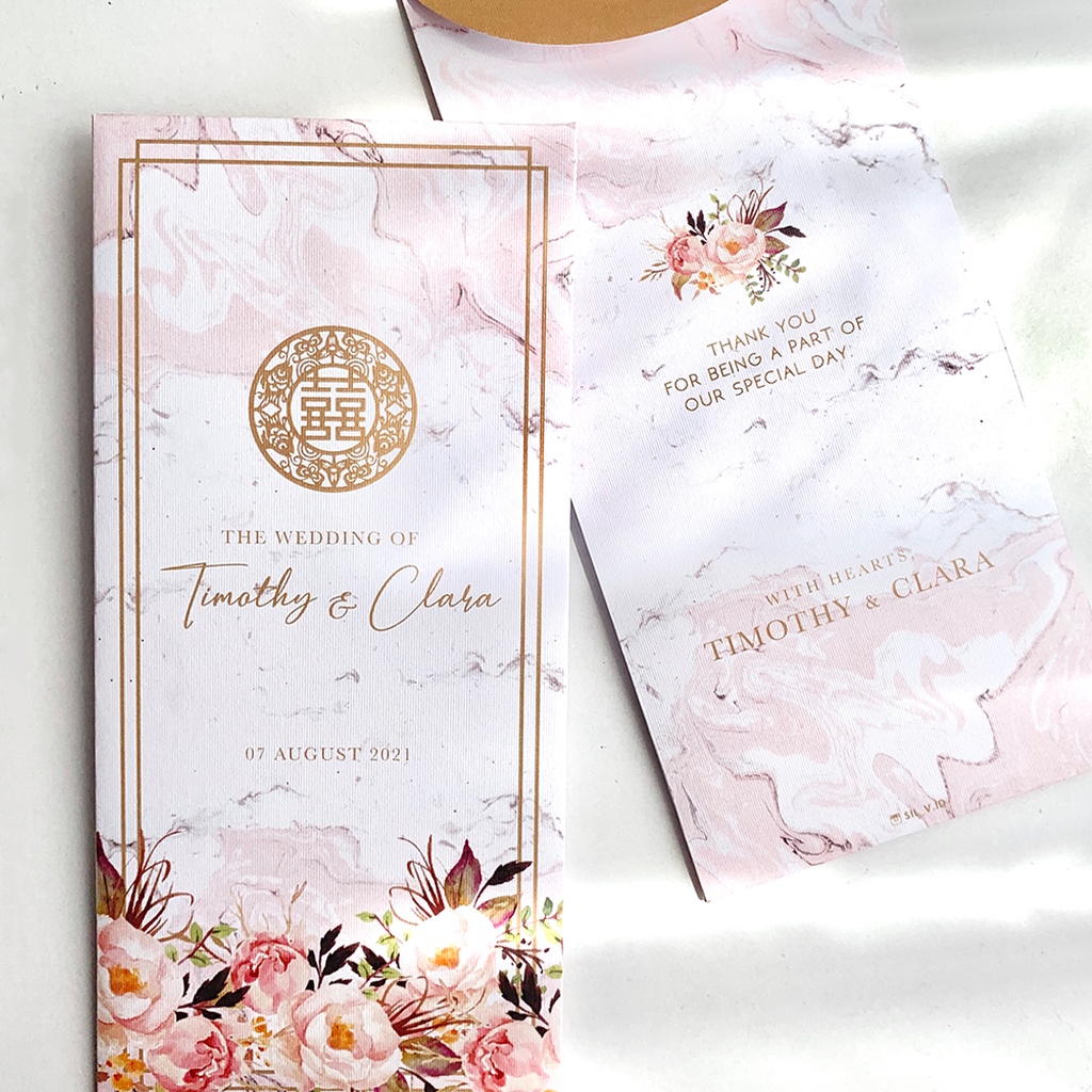 

Marble Fleur ( Amplop - Custom Angpao - Angpao Sangjit - Surat - Ucapan )