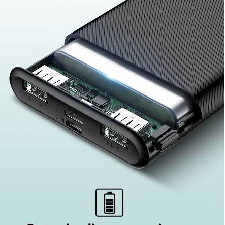 Robot rt7500 dual input &amp; dual output 7000mah powerbank black / white