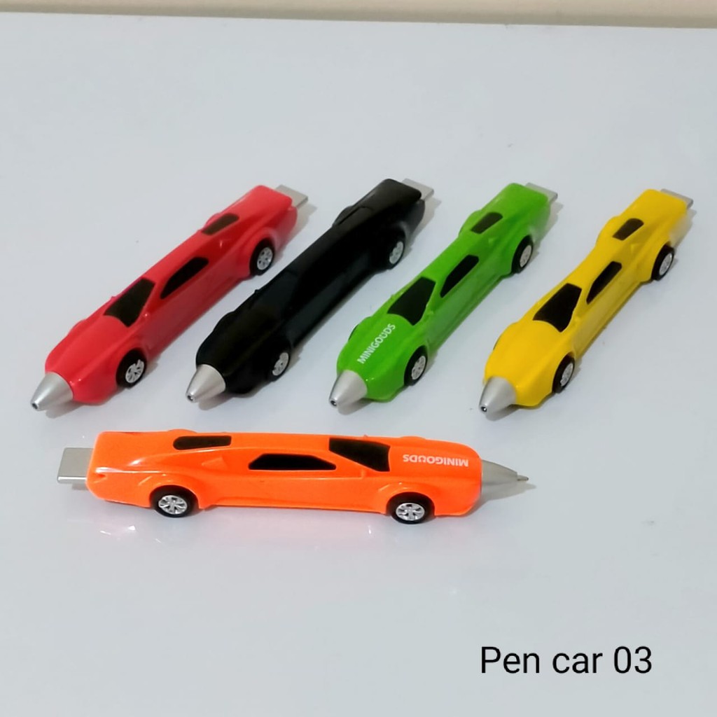 Pulpen Lucu & Unik  Pulpen Mainan Mobil Cute Car Tinta Biru-Model 03