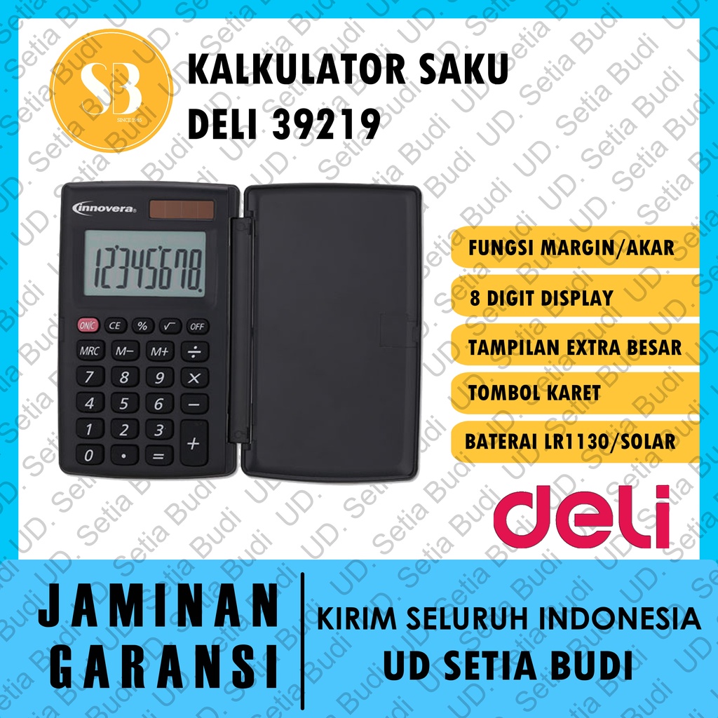 Kalkulator Saku Deli 39219