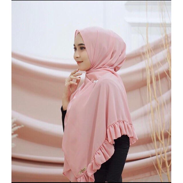 Alny Hijab - Eva Pashmina Diamond Rempel / Jilbab Pashmina Rempel Diamond Hijab Pashmina