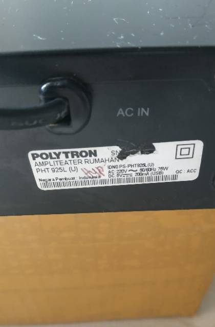 DVD home teather Polytron PHT 925 L