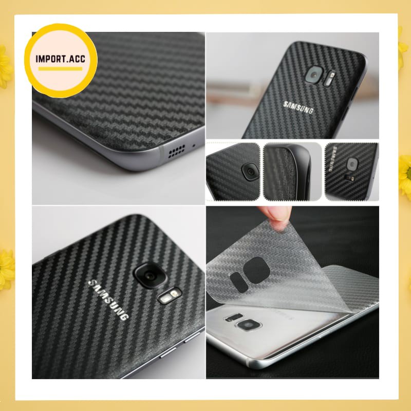 SKIN CARBON SAMSUNG ANTIGORES BELAKANG SKIN BACK 3D [IMPORT]