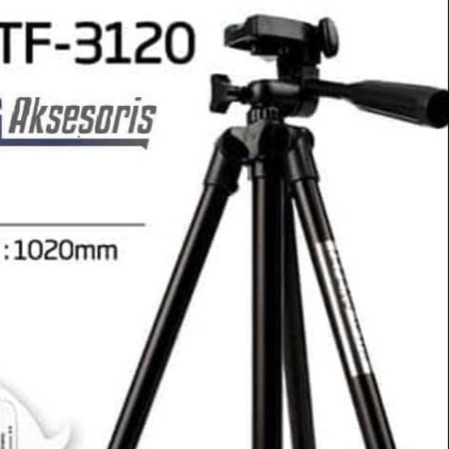 TRIPOD 3210 FULL BLACK 1 meter + holder U universal waeifeng