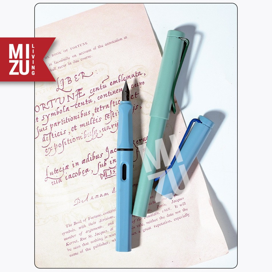 MIZU IREZA Erasable Fountain Pen & INK Cartridges Pen Tinta Bisa Dihapus Eraser Stainless Steel Nib-4