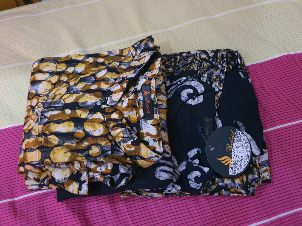 Tw54  Gamis Batik Twill Premium Motif Abstrak