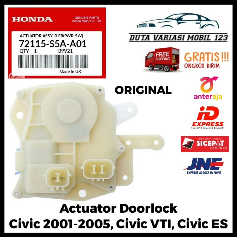 Actuator Aktuator Doorlock Door Lock Civic 2001 2002 2003 2004 2005, Civic VTI ES