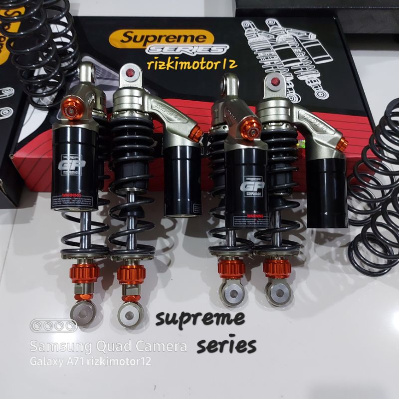 SHOCK BREAKER SEKOK TABUNG RIDE IT GP SUPREME SERIES DOUBLE CLICK ORIGINAL SIZE 280/320/340MM COPY R