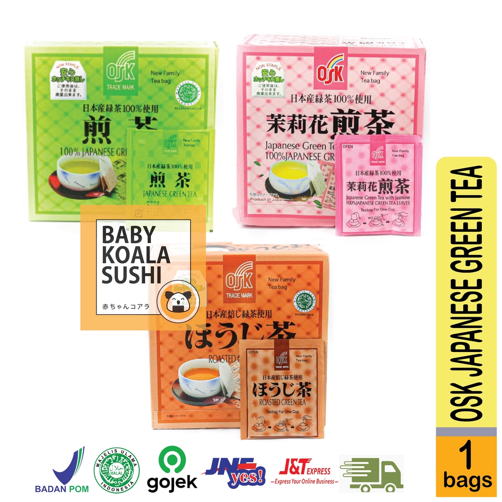 OSK Teh Hijau Jepang Green Tea Sachet 2 g Halal │ Greentea Import Jepang