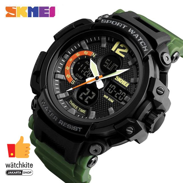 SKMEI 1343 Jam Tangan Pria Digital Analog Anti Air WATCHKITE WKOS