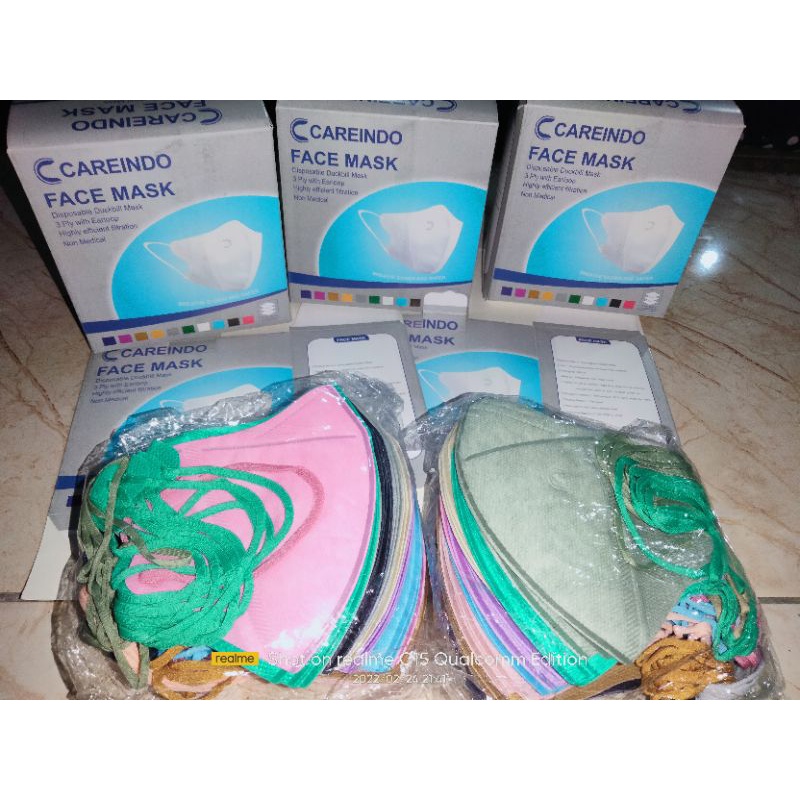 masker duckbill warna warni