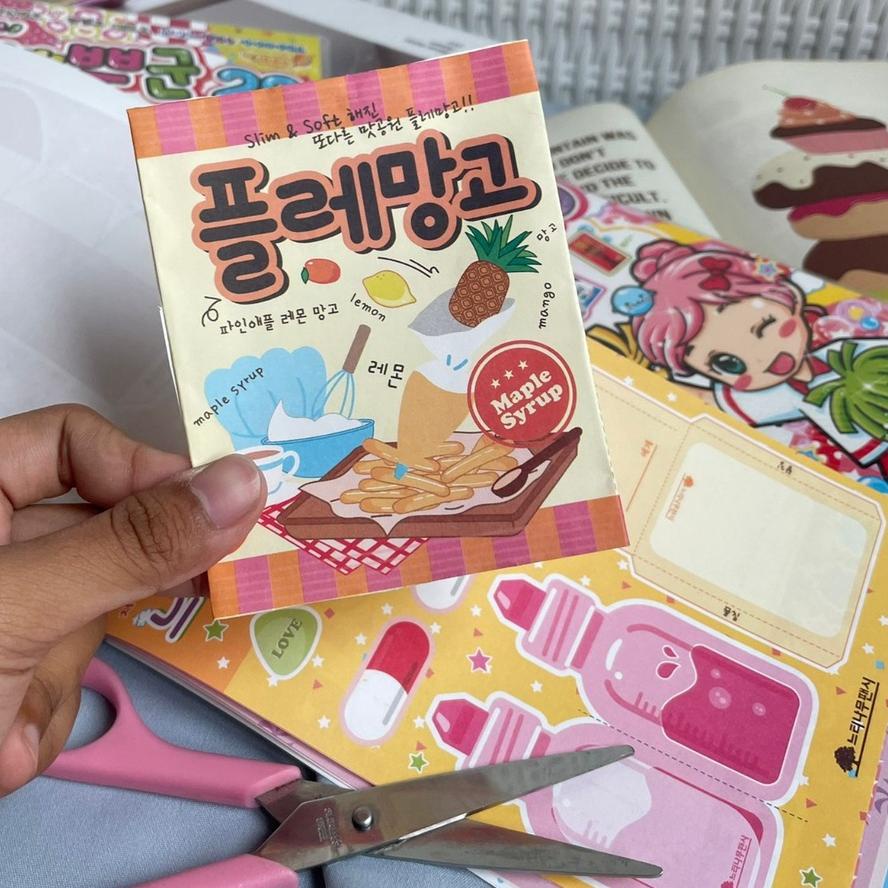 

Best! BUKU ORIGAMI KOREA BENTUK MAKANAN PAPERCRAFT BOOK LIPAT MAINAN KREATIF ANAK STATIONARY UNIK QUALITY HARGA TERMURAH