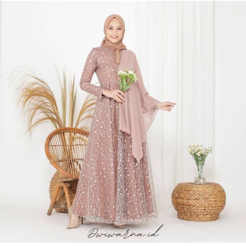 BAJU PESTA MUSLIMAH - GAUN MUSLIMAH BUSUI - GAUN MUSLIMAH BUMIL