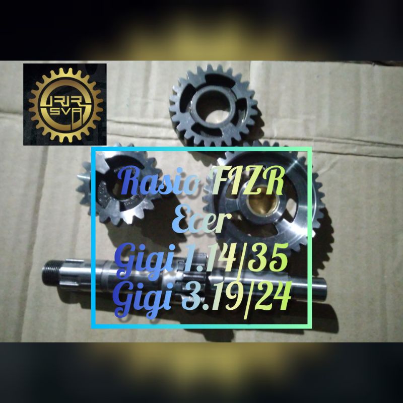 Rasio Racing F1ZR (FIZR) (FIZ R) (Force 1) F1 Racing Road Race Ecer Gigi 1st.14/35 dan Gigi 3rd.19/2