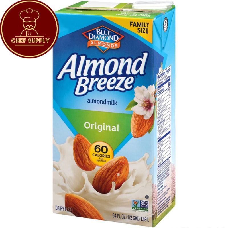 

BLUE DIAMOND ALMOND MILK ORIGINAL 1 LITER - SUSU ALMOND BREEZE ORIGINAL