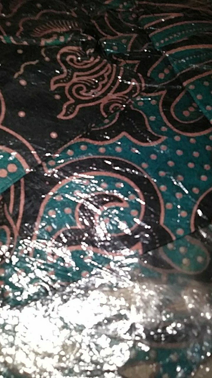 Maura Cople - Sania Ruffle Batik Cople Jazy Gamis Syari - Gamis Kerah Jazz - Pari Ikat Item