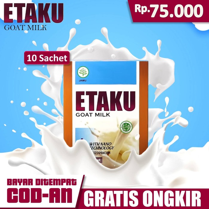 

Susu Peninggi Badan ETAKU Pria dan Wanita Penambah Tinggi Badan Asli