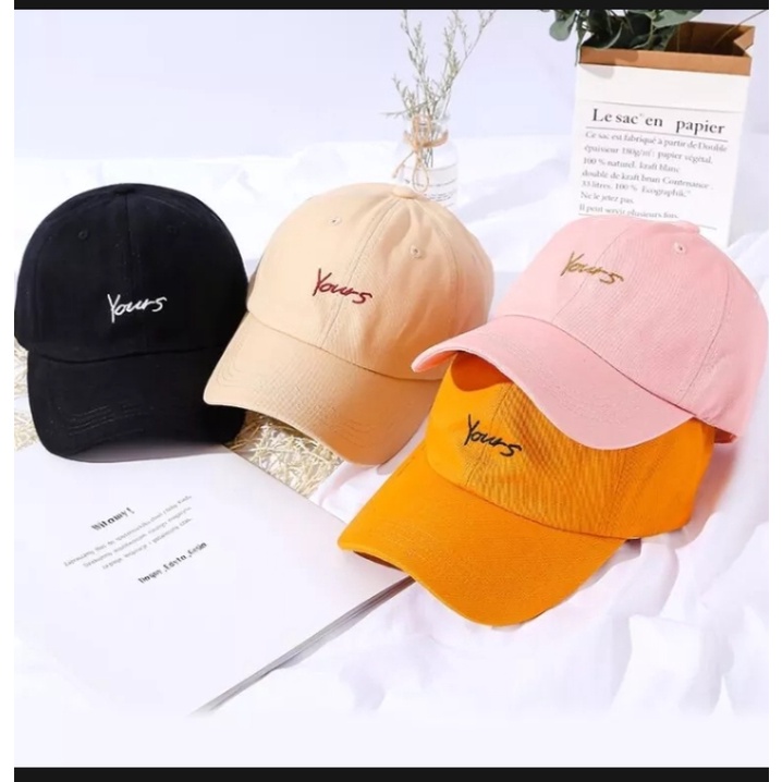 Banting Harga Topi Baseball Korea Bordir Yours Pria Wanita Distro