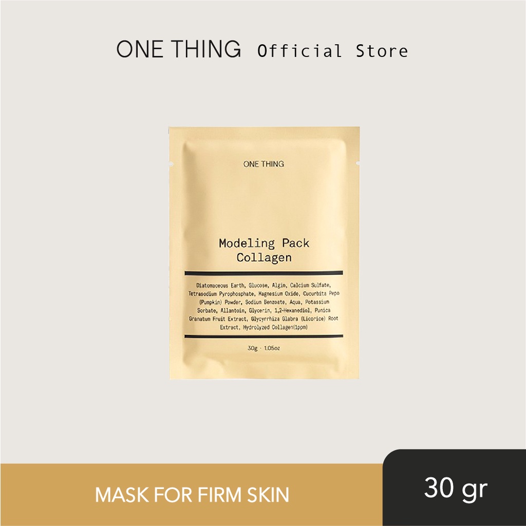 ONE THING Collagen Modeling pack 1 pcs | Masker Wajah Peel Off - Calming, Soothing, Mengencangkan Ku