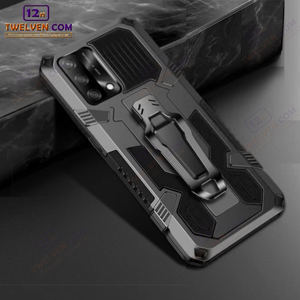 Case Shockproof Oppo A95 Armor Hardcase Stand Clip