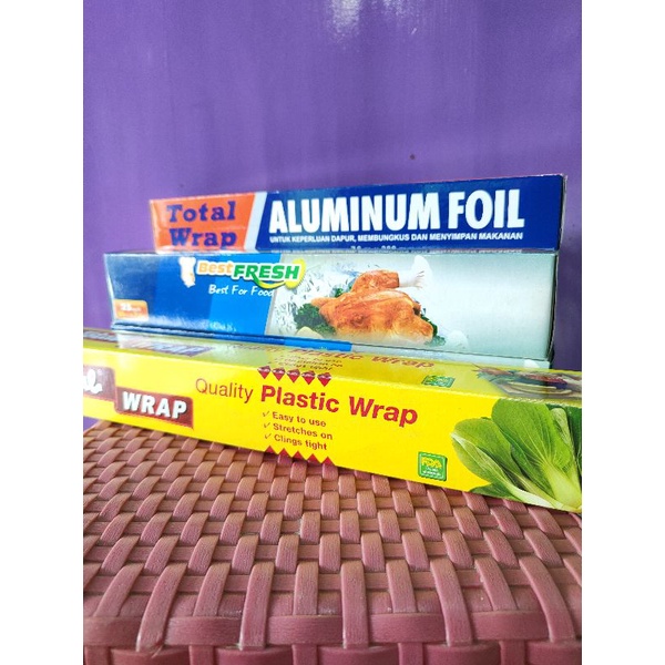 

Aluminium foil dan Cling Wrap