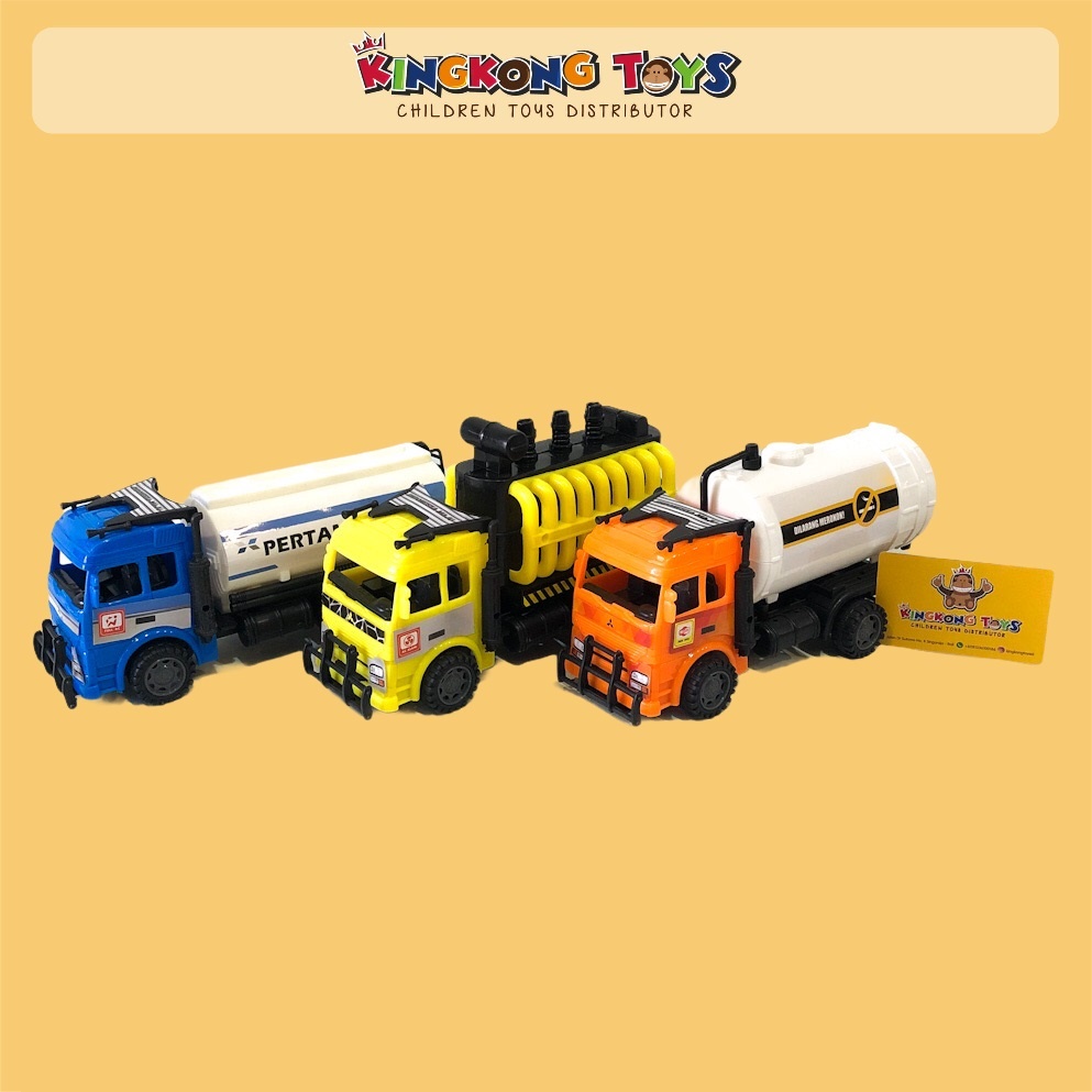 MAINAN TRUCK TANGKI FRICTION ANAK UKURAN SEDANG / MAINAN TRUK KONSTRUKSI / 15010215