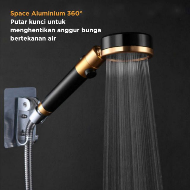 KEPALA SHOWER MANDI/SPRINKLER SHOWER MANDI/STAINLESS FREE PACKING BUBBLE DAN DUS VD