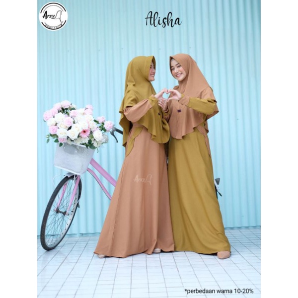 Gamis Syari Alisha Set Series by Arsy Collection