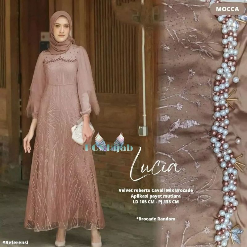 Lucia Maxy Lucia Dress Lusia Gamis Kondangan Brukat Tunangan Luna Dress Brukat Tile Mutiara Dress Remaja Terbaru Gamis Remaja Muslimah Dress Muslim Jumbo Gamis Kondangan Cantik Outfit Bridesmaid Gamis Lebaran Modern