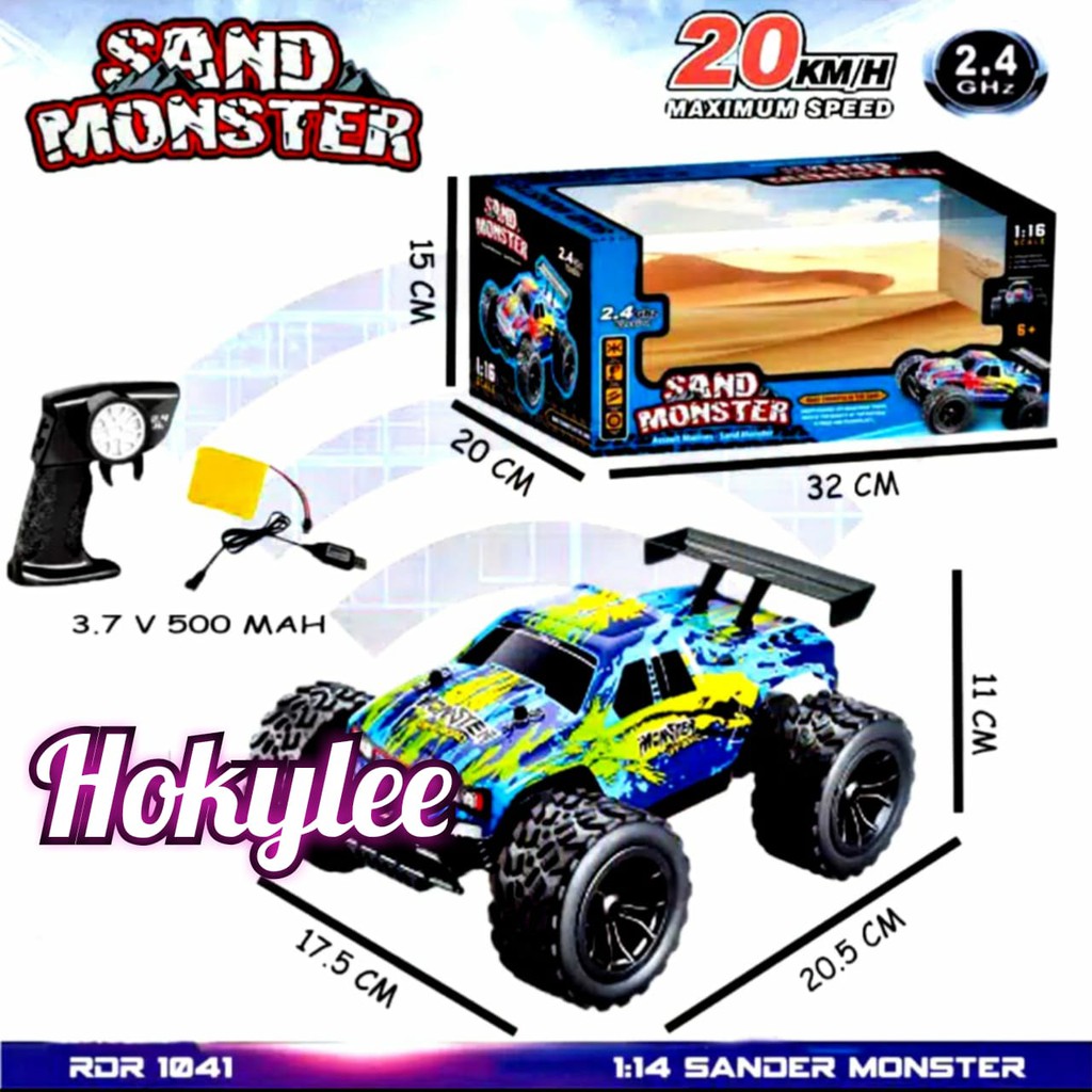 MOBIL REMOTE CONTROL RC CAR SAND MONSTER 2.4GHZ - RDR 1041