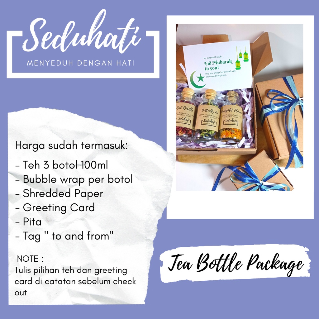 

Seduhati Tea Tube Bottle / Teh dengan Kemasan Botol Unik / PremiumTea/ Tea Hampers/ Hampers Lebaran Natal Wisuda Ulang Tahun Wedding Unik