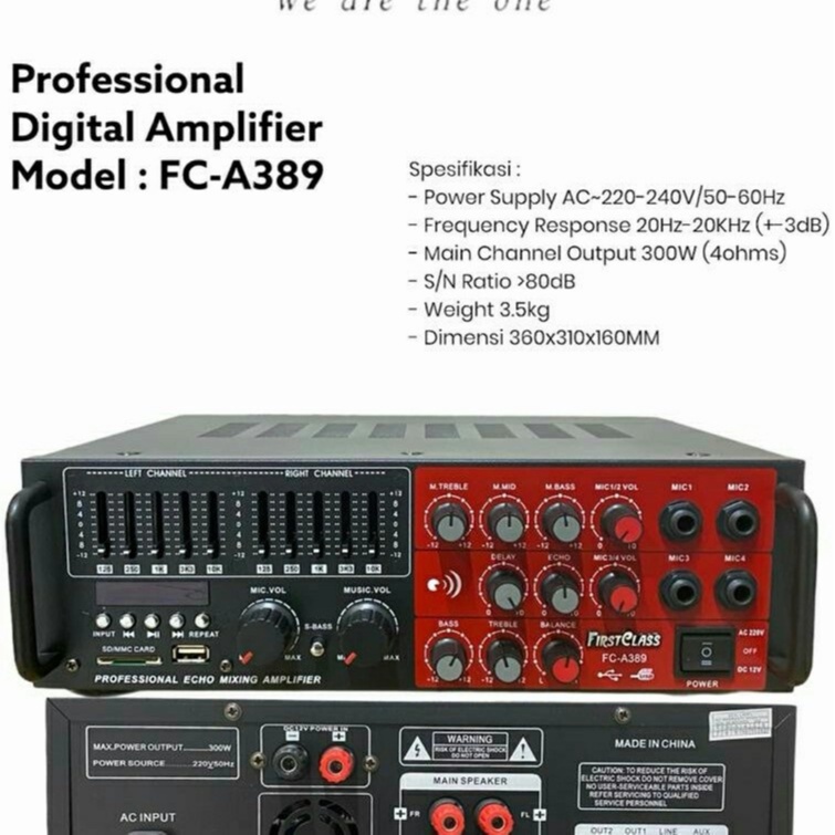 Amplifier Firstclass FC A389 - FCA389 - FCA 389 - FC A 389