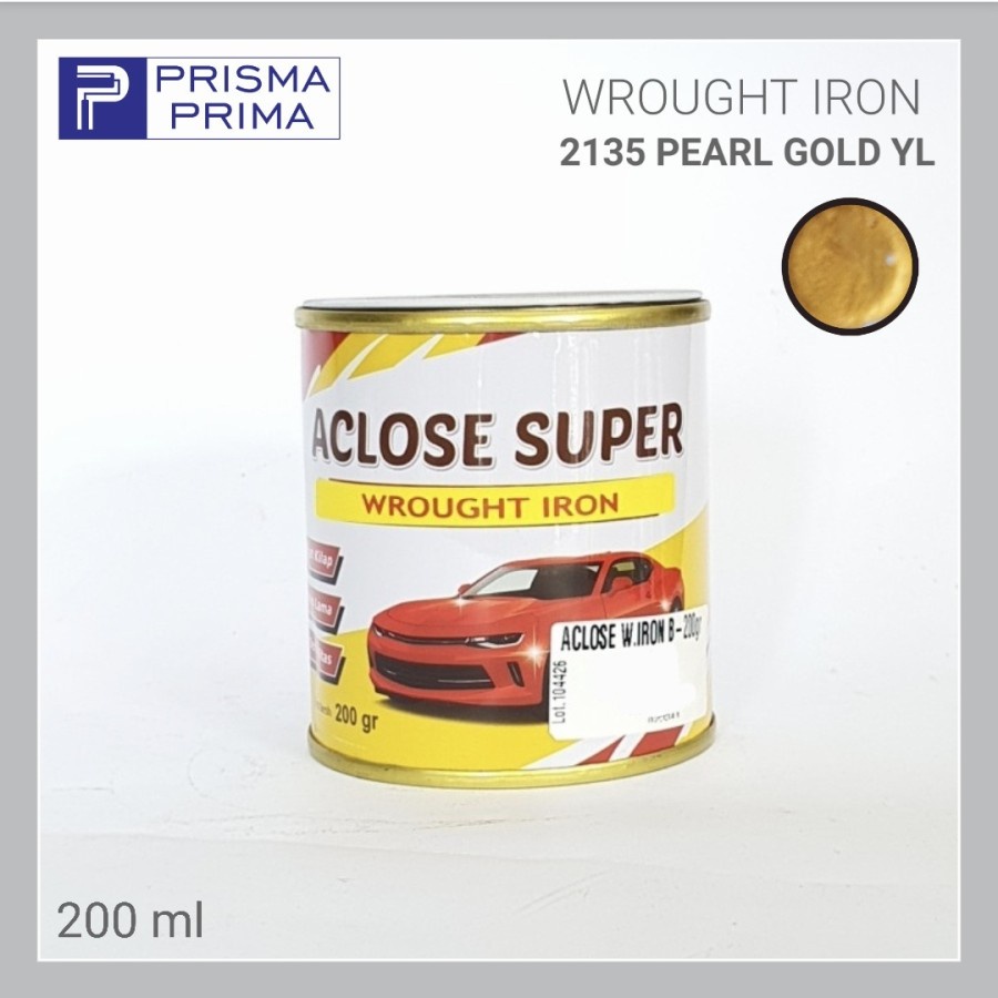Wrought Iron ACLOSE SUPER Cat Pagar Besi Tempa Emas Gold 200 ml
