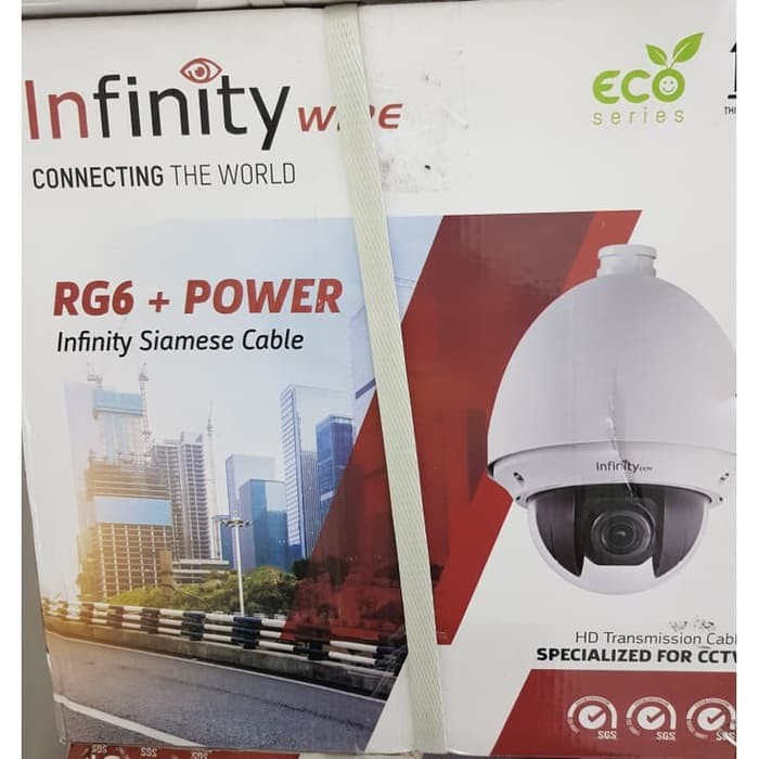 JUAL KABEL INFINITY kabel RG6+power MURAH 1 ROLL