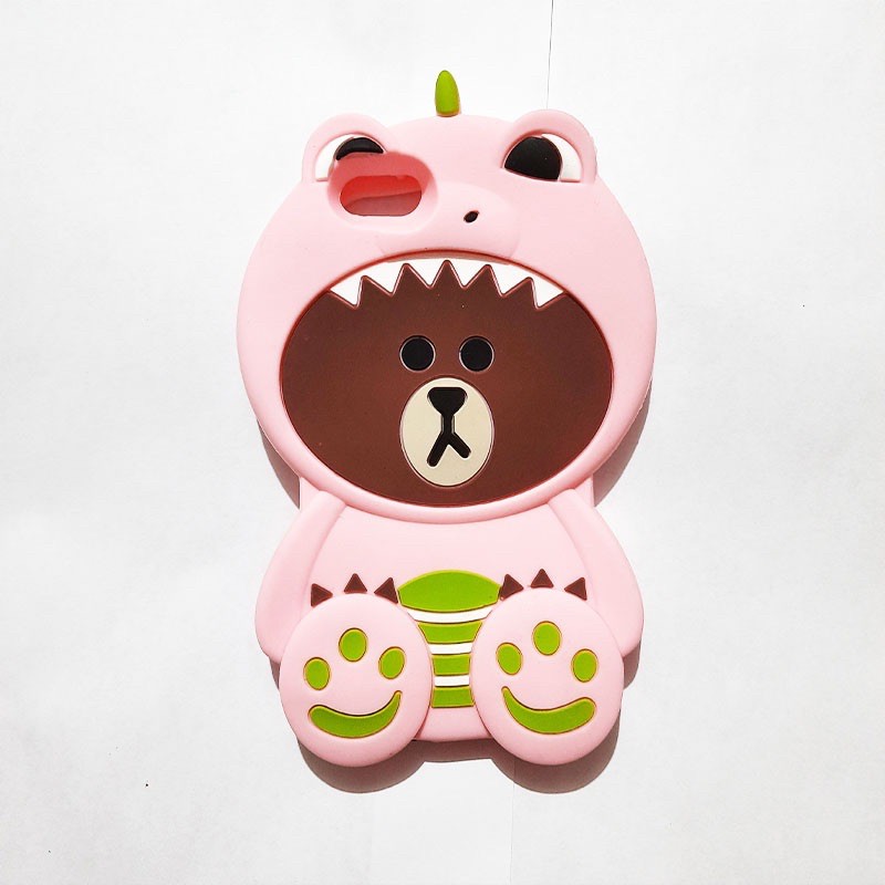 Silikon 3D karakter OPPO A39 / A57 Silikon boneka lucu pelindung hp case tebal karet softcase lentur