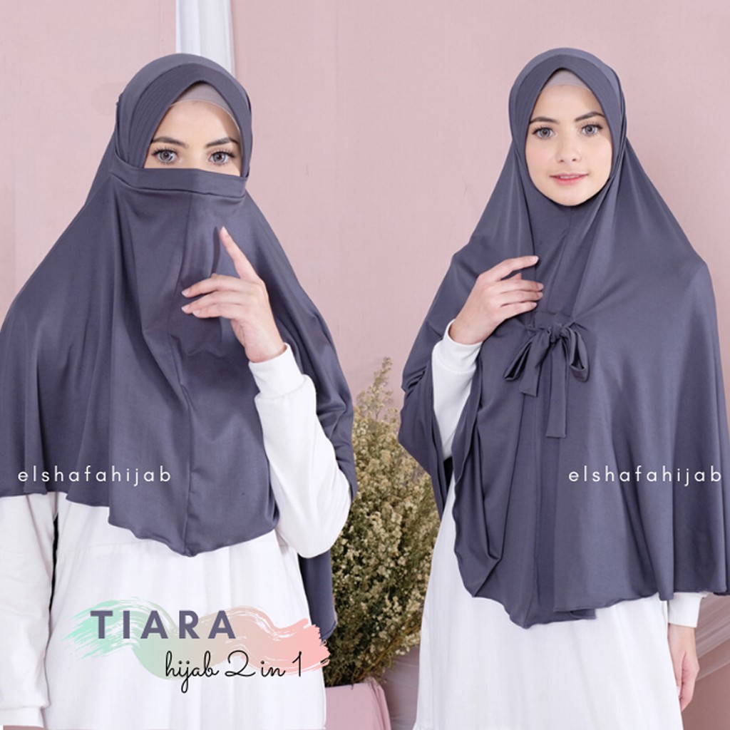 HIJAB INSTANT CADAR MASKER TIARA HIJAB MASKER /JILBAB INSTAN CADAR / JILBAB BERGO JERSEY LANGSUNG PAKAI