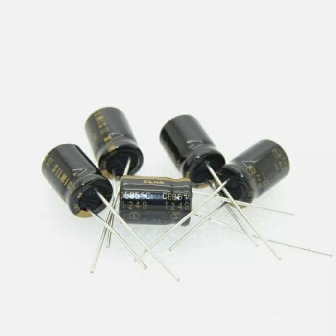 Capasitor Elco High-End 10uf 50v Elna silmic II Rfs audio grade part-el90 Segera Dapatkan