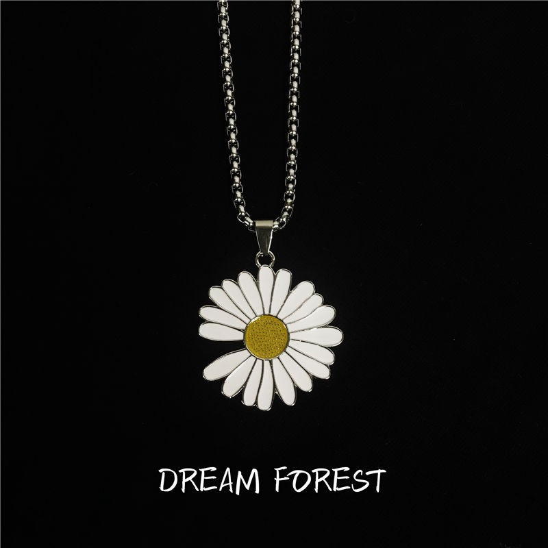 Fashion Daisy Tassel Necklace Small Daisy Bracelet Korea Fresh Gold Bracelet Gold Necklace L25