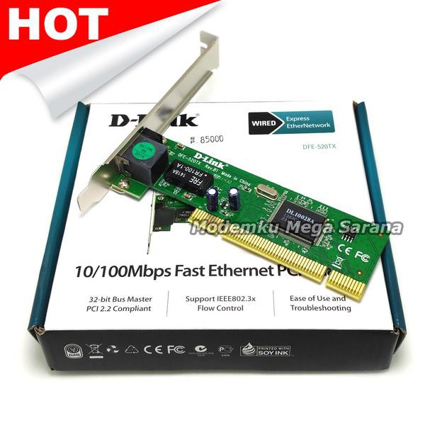 D-Link DFE-520TX 10/100Mbps Ethernet PCI Card for PC